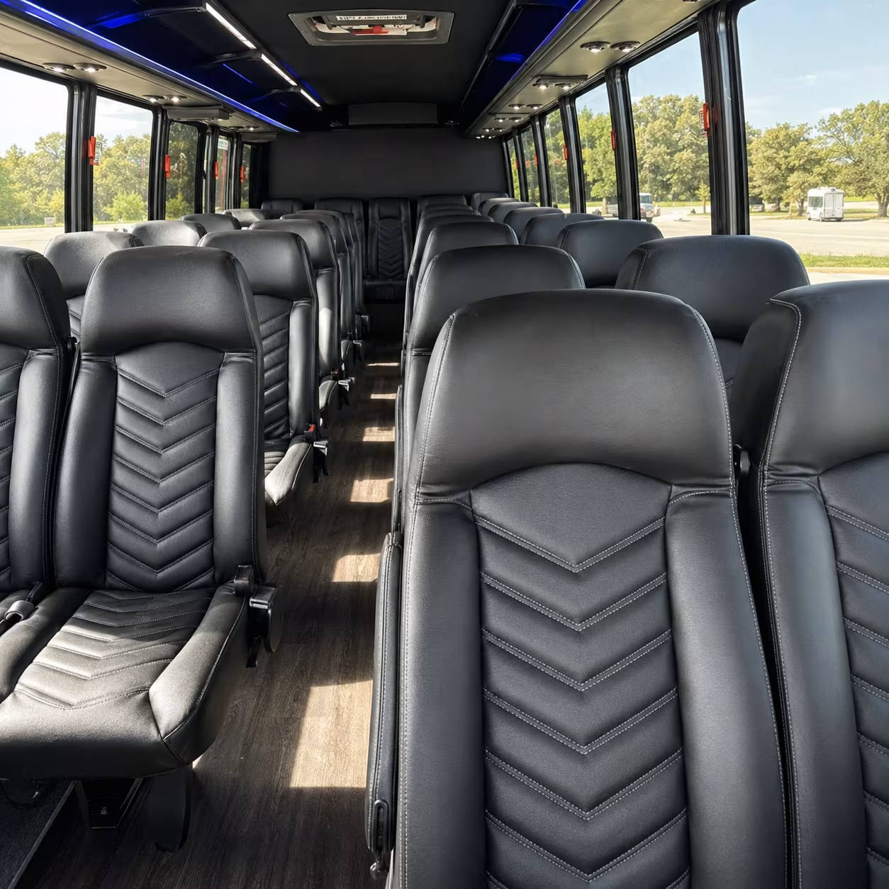 thousand oaks 30 passenger minibus inside