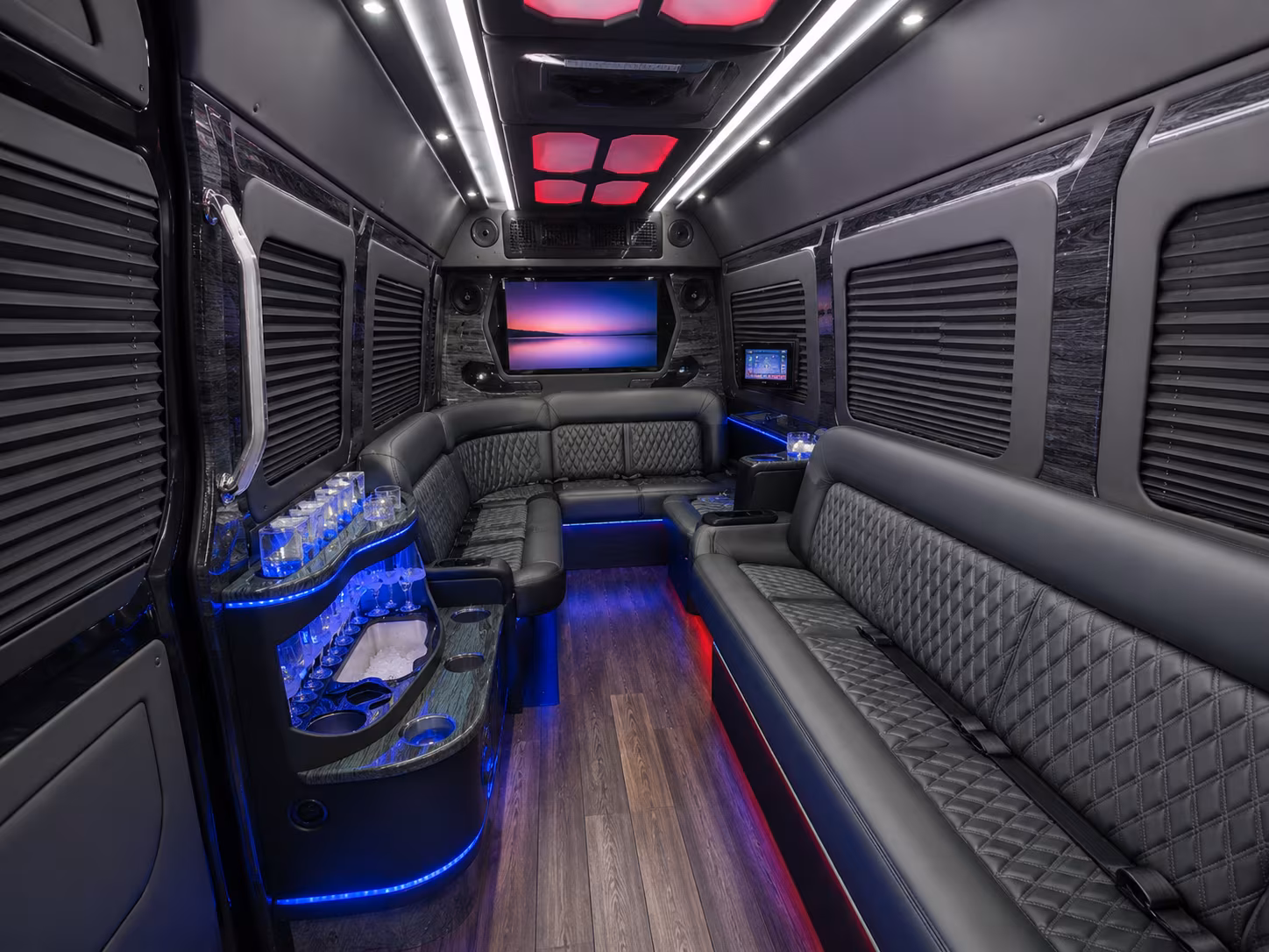 thousand oaks 30 passenger party bus inside