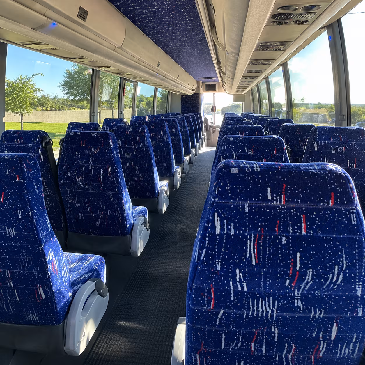 thousand oaks 56 passenger charter bus inside
