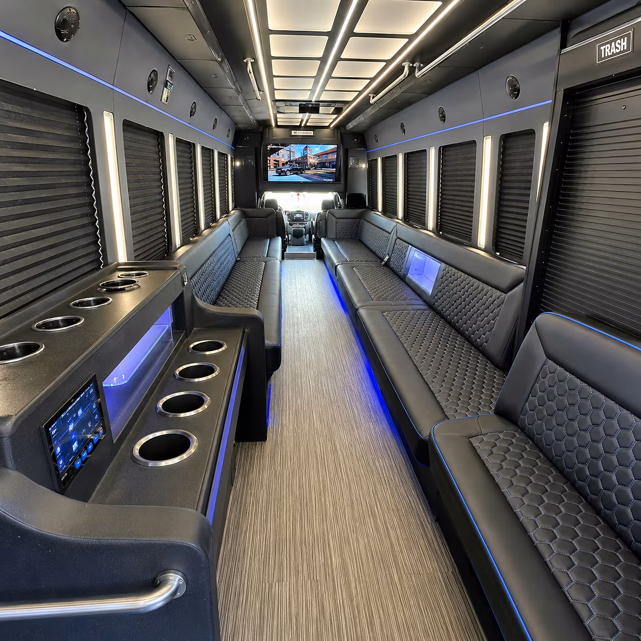 thousand oaks party bus rental interior
